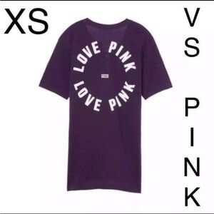 PINK Victoria's Secret Plum Graphic Tee